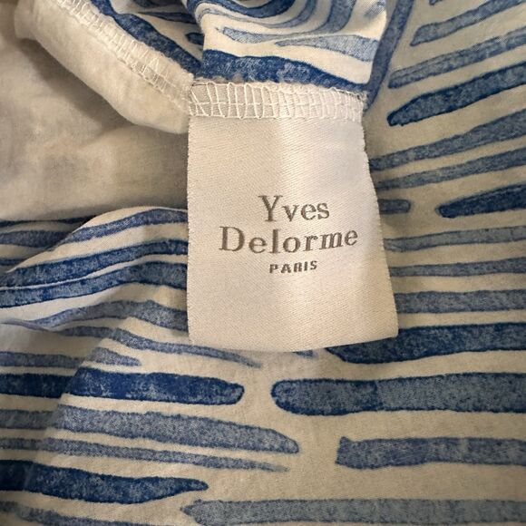 Yves Delorme Florida Duvet Cover Queen 100% Cotton 87x99 + Shams Palm - Picture 12 of 13